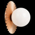 Matteo Lighting Modern Ruff in Matte Gold Wall Sconce Ceiling Mount Model: WX83111MGOP