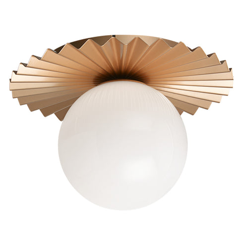 Matteo Lighting Modern Ruff in Matte Gold Wall Sconce Ceiling Mount Model: WX83111MGOP