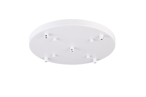 Matteo Lighting Multi Ceiling Canopy (Line Voltage) in White Canopy Model: CP0105WH