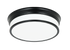 Matteo Lighting Navo 1 Light Ceiling Mount in Black Model: M15402BK