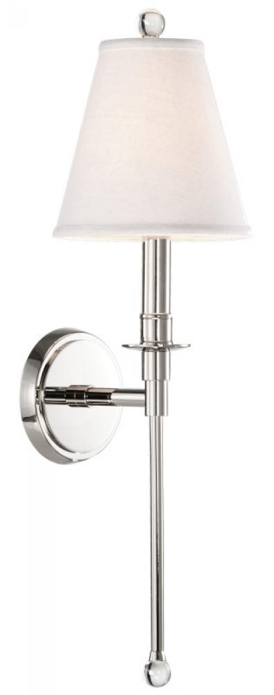 Matteo Lighting Nolan Wall Sconce 1 Light Wall Sconce in Chrome Model: W42401WH
