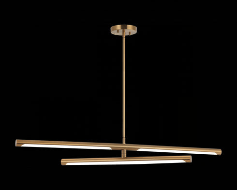 Matteo Lighting Novelle 2 Light Pendants in Combination Finishes Model: C31454AG