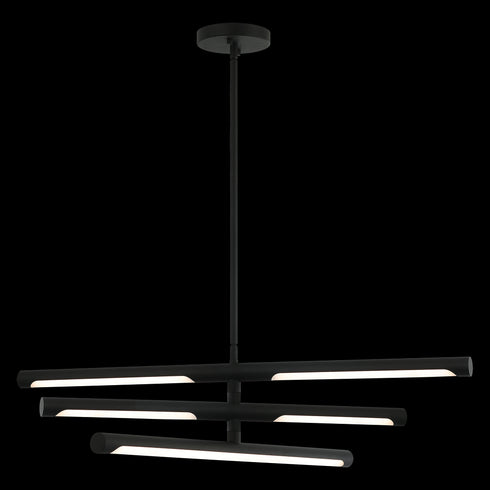 Matteo Lighting Novelle 3 Light Pendants in Black Model: C31490MB