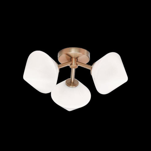 Matteo Lighting Novo in Aged Gold Brass Ceiling Mount Model: X81743AGCL