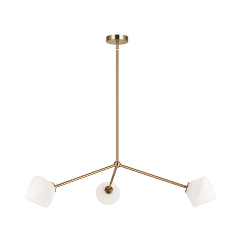 Matteo Lighting Novo in Aged Gold Brass Pendant Model: C81743AGCL