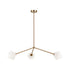 Matteo Lighting Novo in Aged Gold Brass Pendant Model: C81743AGCL