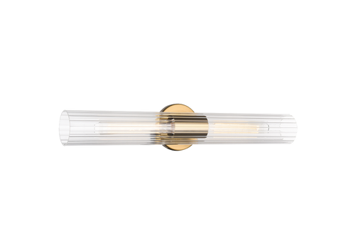 Matteo Lighting Odette 2 Light Wall Sconce in Black Model: S05403BK