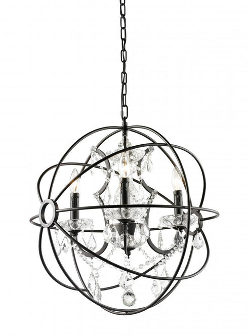 Matteo Lighting Orva Chandeliers 3 Light Chandelier in Bronze Model: C43303BZ
