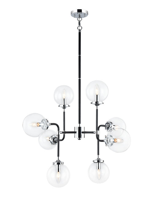 Matteo Lighting Particles in Aged Gold Brass Pendant Model: C58208AGCL
