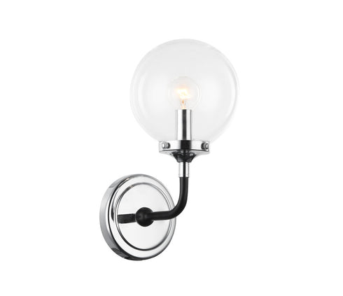 Matteo Lighting Particles in Aged Gold Brass Wall Sconce Model: W58201AGCL
