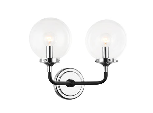 Matteo Lighting Particles in Aged Gold Brass Wall Sconce Model: W58202AGOP