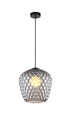 Matteo Lighting Quilted Gem in Matte Black Pendant Model: C68103SM