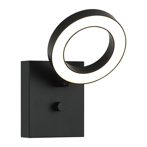 Matteo Lighting Realm 1 Light Sconce in Black Model: S12801BK