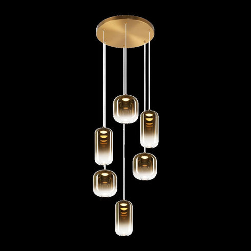 Matteo Lighting Refrax in Aged Gold Brass Pendant Model: C37406AGAG
