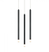 Matteo Lighting Reigndrop 3 Light Pendant in Black Model: C63103MB
