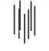 Matteo Lighting Reigndrop 7 Light Pendant in Black Model: C63107MB