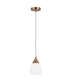 Matteo Lighting Reya 1 Light Pendant in Black Model: C74001BK