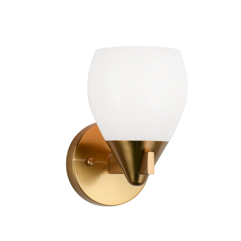 Matteo Lighting Reya 1 Light Wall Sconce in Black Model: W74001BK