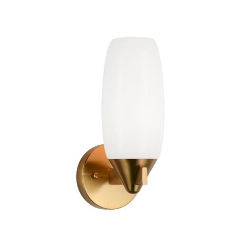 Matteo Lighting Reya 1 Light Wall Sconce in Black Model: W74011BK