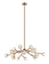 Matteo Lighting Rosa 18 Light Pendants in Black Model: C61418MB