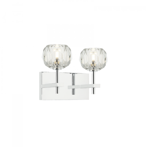 Matteo Lighting Rosa 2 Light Wall Sconce in Black Model: W61402MB