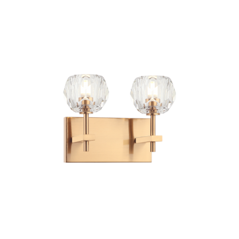 Matteo Lighting Rosa 2 Light Wall Sconce in Black Model: W61402MB