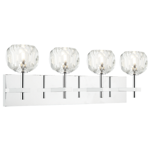 Matteo Lighting Rosa 4 Light Wall Sconce in Chrome Model: W61404CH