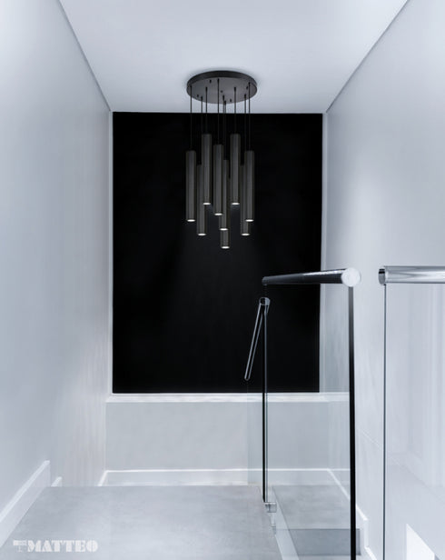Matteo Lighting Rowan in Oxidized Black Pendant Model: C79611OB