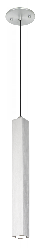 Matteo Lighting Royce 1 Light Pendant in Aluminum Model: C79401AL