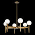 Matteo Lighting Scriben 6 Light Pendants in Black Model: C34906MBOP