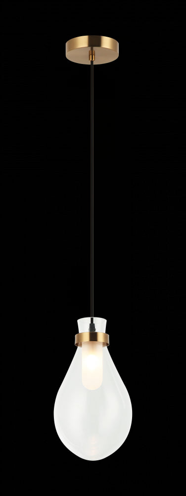 Matteo Lighting Seranna 1 Light Pendants in Black Model: C31901MB