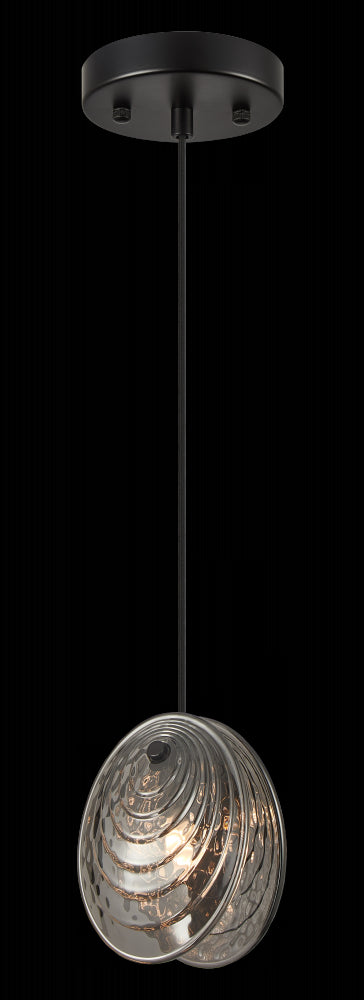 Matteo Lighting Shelly 1 Light Pendants in Black Model: C36601MB