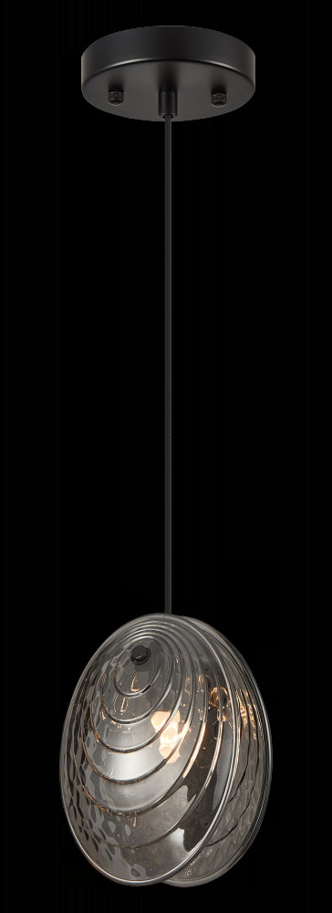 Matteo Lighting Shelly 1 Light Pendants in Black Model: C36611MB