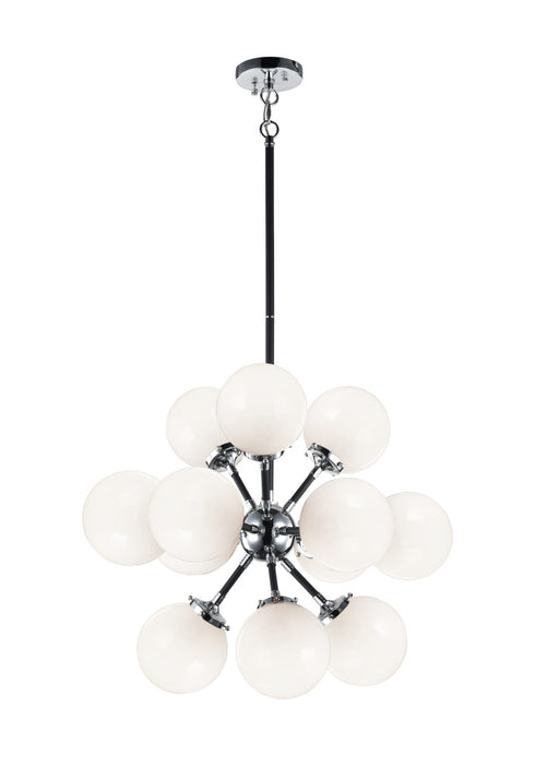 Matteo Lighting Soleil in Aged Gold Brass Chandelier Model: C62812AGCL