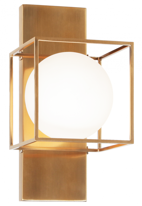 Matteo Lighting Squircle 1 Light Wall Sconce in Black Model: S03811BK