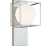 Matteo Lighting Squircle 1 Light Wall Sconce in Chrome Model: S03801CH