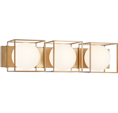 Matteo Lighting Squircle 3 Light Wall Sconce in Black Model: S03803BK