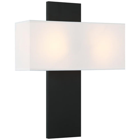 Matteo Lighting Stafford 2 Light Wall Sconce in Black Model: S13912MB