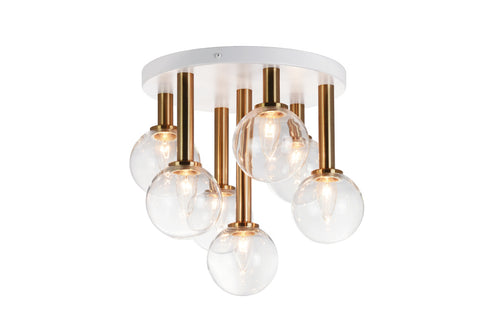 Matteo Lighting Stellar in Aged Gold Brass Ceiling Mount Model: X75307AGCL