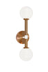 Matteo Lighting Stellar in Aged Gold Brass Wall Sconce Model: W75302AGCL