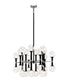 Matteo Lighting Stellar in Black Chandelier Model: C75324BKCL