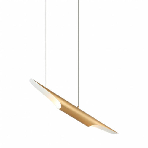 Matteo Lighting Stylus 2 Light Chandelier in Combination Finishes Model: C32412AG