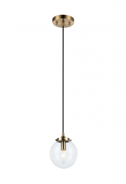Matteo Lighting The Bougie 1 Light Chandelier in Combination Finishes Model: C63001AGCL