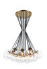 Matteo Lighting The Bougie in Aged Gold Brass Chandelier Model: C63019AGCL
