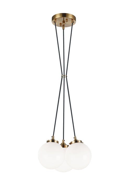 Matteo Lighting The Bougie in Aged Gold Brass Pendant Model: C63003AGOP