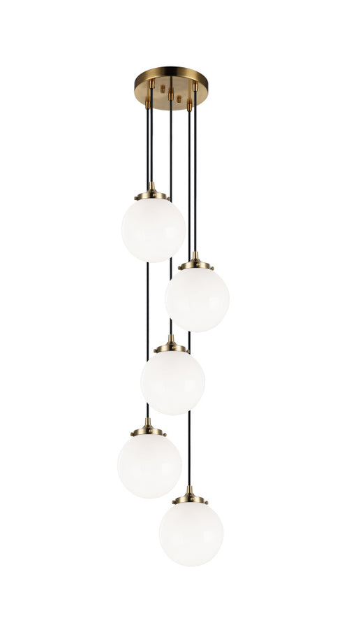 Matteo Lighting The Bougie in Aged Gold Brass Pendant Model: C63005AGCL