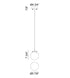Matteo Lighting The Bougie in Chrome Pendant Model: C63001CHCL