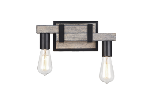 Matteo Lighting Toledo 2 Light Wall Sconce in Brown Model: S06302WD