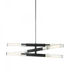 Matteo Lighting Tubo 6 Light Pendant in Black Model: C61206MBCH