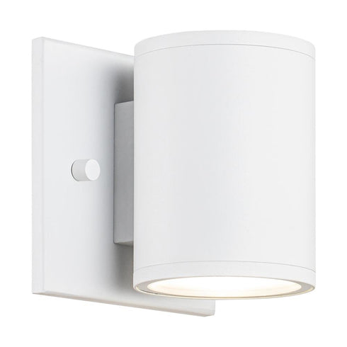 Matteo Lighting Tubular 1 Light Wall Sconce in White Model: S10201MW